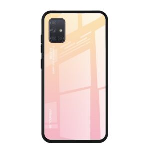 eng pl Gradient Glass Durable Cover with Tempered Glass Back Samsung Galaxy A71 pink 60536 1 1