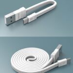 Remax set od 2 jaka i fleksibilna USB - micro USB kabela 1m/ 16cm