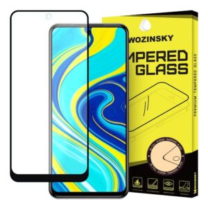 eng pl Wozinsky Tempered Glass Full Glue Super Tough Screen Protector Full Coveraged with Frame Case Friendly for Xiaomi Redmi Note 9 Pro Redmi Note 9S black 59628 1 1