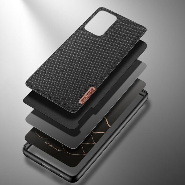 eng pl Dux Ducis Fino case covered with nylon material for Samsung Galaxy A72 4G black 68240 3
