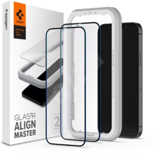 KALJENO STAKLO SPIGEN ALM GLASS FC 2-PACK IPHONE 12 PRO MAX
