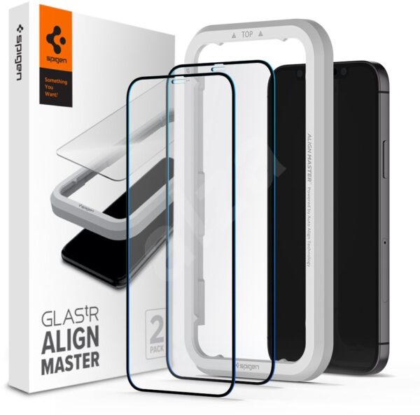 KALJENO STAKLO SPIGEN ALM GLASS FC 2-PACK IPHONE 12 PRO MAX