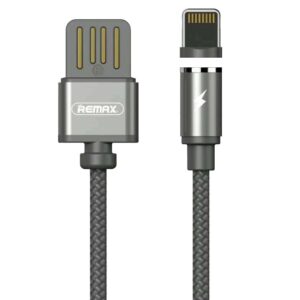 Remax Gravity RC-095i Magnetski USB / Lightning kabel s LED svjetlom 1M crni