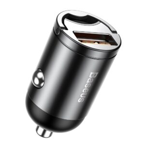 Baseus Tiny Star Mini Quick Charge auto punjač USB priključak 30 W sivi