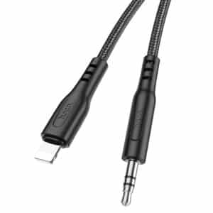 Hoco - Adapter audio kabela (UPA18) - Lightning to Jack 3,5 mm, 1 m - crni