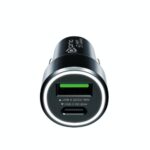 Prio Fast Charge Car Charger 20W PD (USB C) + QC 3.0 (USB A) black