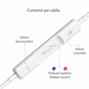 Yesido - Stereo slušalice (YH-36) - In-ear, Lightning, 1,2 m - Bijele - Image 3
