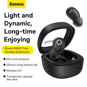 BASEUS TWS True Wireless slušalice Bowie WM02 crne NGTW180101 - Image 12