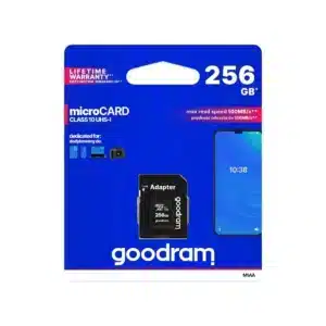Memorijska kartica GOODRAM microSD SD 256GB CLASS 10 UHS I 100MB/s s adapterom