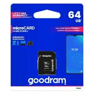 Memorijska kartica GOODRAM microSD SD 64GB CLASS 10 UHS I 100MB/s s adapterom