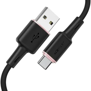 ACEFAST kabel USB A na Type C 3A C2-04 silikonski 120 cm crni