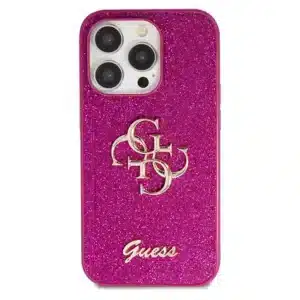 Originalna GUESS Hardcase GUHCP15LHG4SGU torbica za iPhone 15 Pro (Fixed Glitter Big 4G / ljubičasta) - Image 4