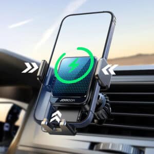 JoyRoom - Držač za automobil s bežičnim punjenjem (JR-ZS341) - s gradijentnim svjetlom- za ventilacijski otvor- 15 W - crni - Image 5