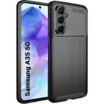 Techsuit – CarbonFiber maska za Samsung Galaxy A35 5G – crna