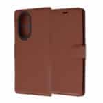Techsuit Leather Folio preklopna maska za Honor 200 - smeđa