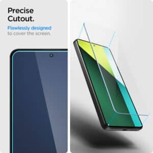 Spigen - Glas.tR Slim (2 kom) za Xiaomi Redmi Note 13 Pro 5G / Poco X6 - prozirni - Image 6