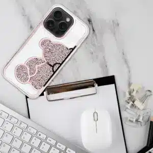 TEDDY BEAR maska za iPhone 16 Pro Max - pink - Image 5