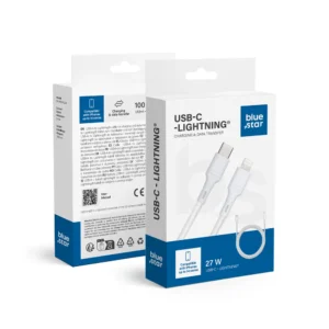 BLUE STAR kabel 2.4A 27W Type-C na Lightning DC-001CL2.4 1m bijeli