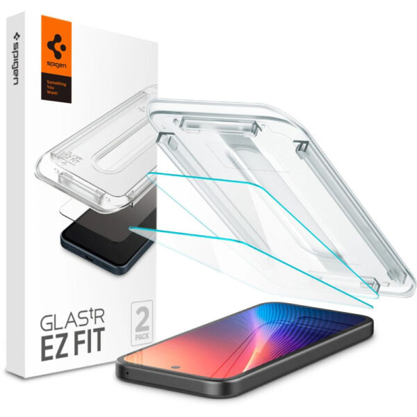 2101261 Spigen - Glas.tR EZ-FIT AGL08938 (pakiranje od 2 kom) za Google Pixel 9a - Prozirno