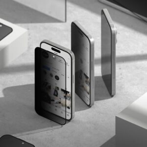 Kaljeno staklo Ringke Easy Slide (2 kom) za iPhone 16 Pro Max - Privacy - Image 6