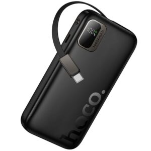 Hoco Powerbank 10000 mAh QC PD 20W s uvlačivim USB C kabelom Q51 crni